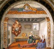 GHIRLANDAIO, Domenico Announcement of Death to St Fina sdg